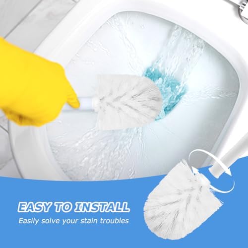 Jeukwud 2pcs Toilet Brush Replacement Head