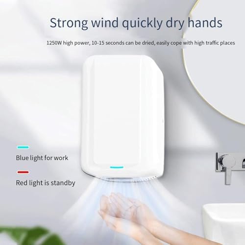 1250W High Speed Automatic Hand Dryer with Infrared Sensor