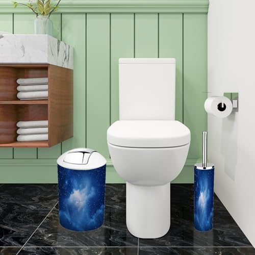 TRANQDEHOM 6 Piece Boho Stars Bathroom Accessory Set