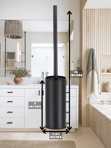 FlushFab Stainless Steel Toilet Brush and Holder Set