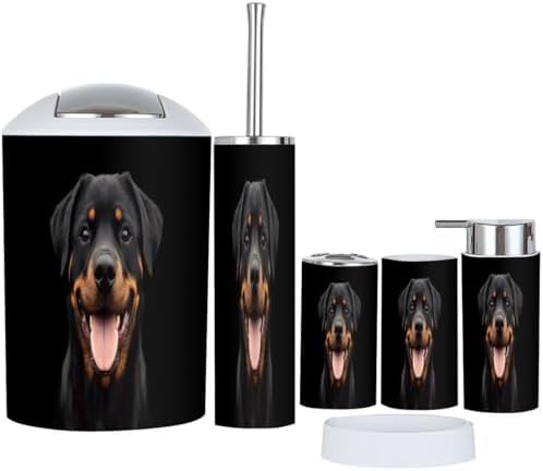 Boho Bathroom Accessory Set 6 Piece for Home and Kitchen