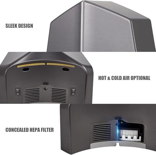 High Speed Energy Saving Wall Mounted Hand Dryer with Warm Cold Air Switch