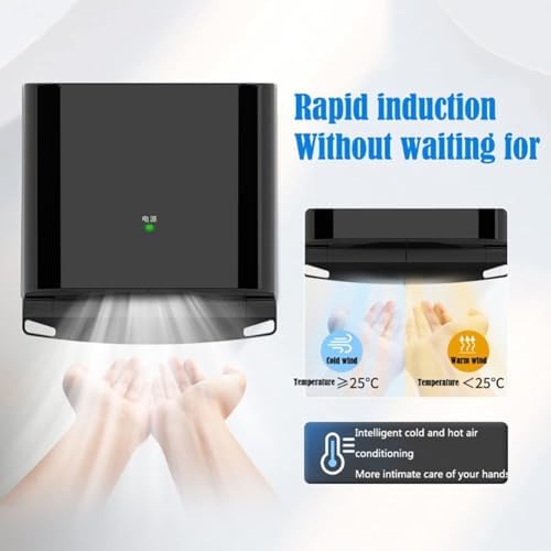 1250W Automatic Induction Hand Dryer with Hot and Cold Settings