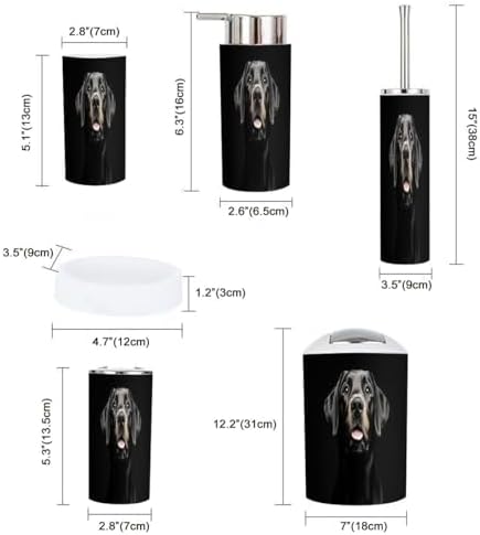 Boho Dog Bathroom Accessories Set 6 Piece