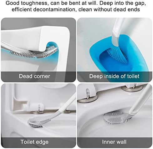 Homgaty Golf Head Toilet Brush 360 Clean Wall Mounted 2 Pack
