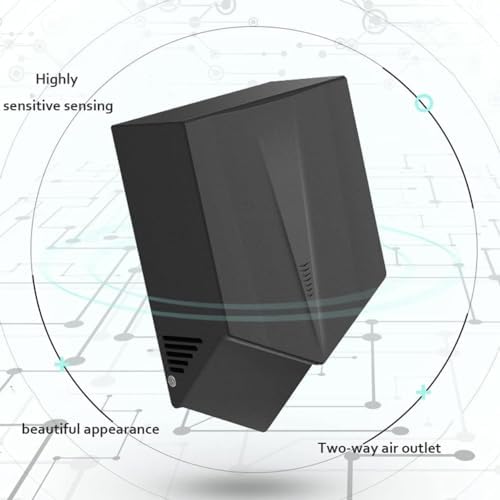 YIAAWEI Automatic Sensor Hand Dryer - 1400W Power 6-10 Seconds Dry - Black