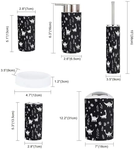 TRANQDEHOM 6 Piece Boho Bathroom Decor Set