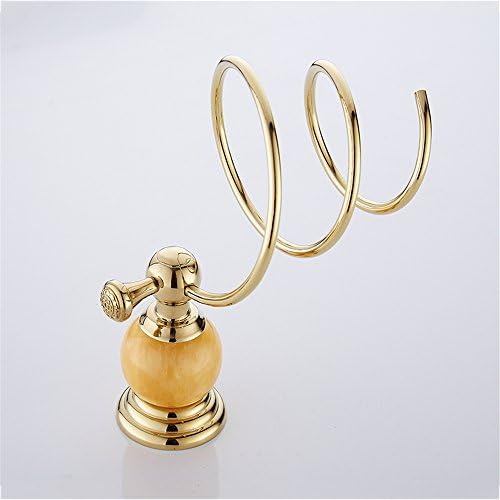 Luxurious Golden Stainless Steel Jade Bathroom Hand Dryer Holder 1