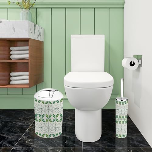 Boho Floral Bathroom Accessory Set of 6 Pieces