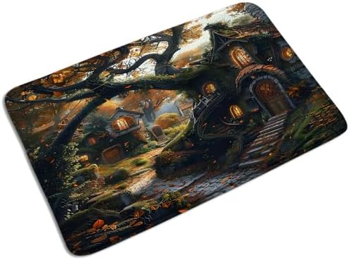 Fantasy Halloween Magic Forest Bath Mat 236 x 157 Inch