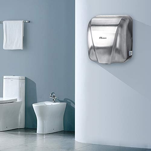 PLUSSEN 1800W Stainless Steel Hand Dryer - Touchless Infrared Sensor