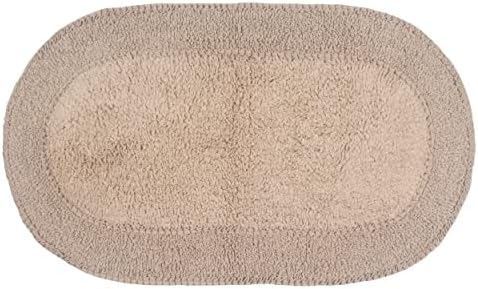 Home Weavers Double Ruffle Cotton Bath Rug Set 1