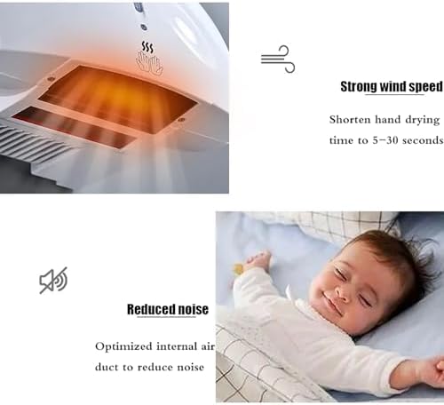 Automatic High-Speed Hand Dryer with Quiet Operation