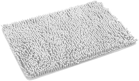 KELINFONG Black Non-Slip Microfiber Bath Mat