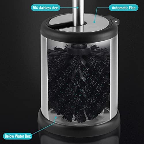Casaphoria Stainless Steel Toilet Brush and Holder Set