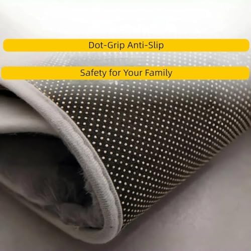 LYMCY Non-Slip Bath Mat 19x31 Inch Dark Grey