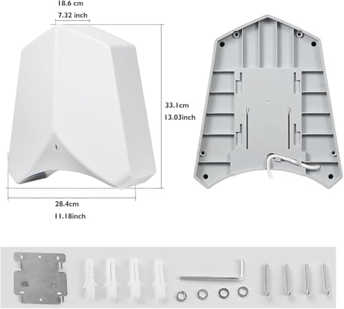 High Speed Energy Saving Wall Mounted Hand Dryer with Warm Cold Air Switch
