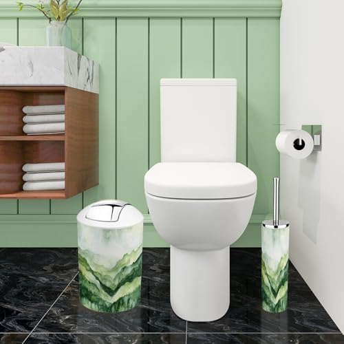 Boho Bathroom Accessory Set 6 Piece Modern Design 1