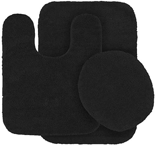 Kids Zone 3 Piece Bath Rug Set with Anti Slip Mats