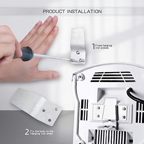 modunful Hand Dryer Wall Mounted Touchless Low Noise 40db
