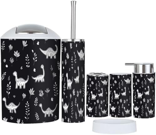 TRANQDEHOM 6 Piece Boho Bathroom Decor Set