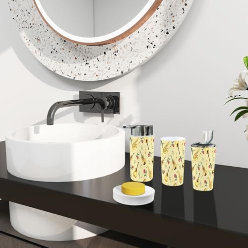 Boho Musical Bathroom Accessory Set 6 Piece 1