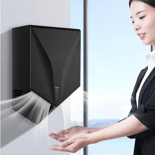 Automatic Electric Hand Dryer with 2-Way Air Flow 1200W Fast Dry Silver