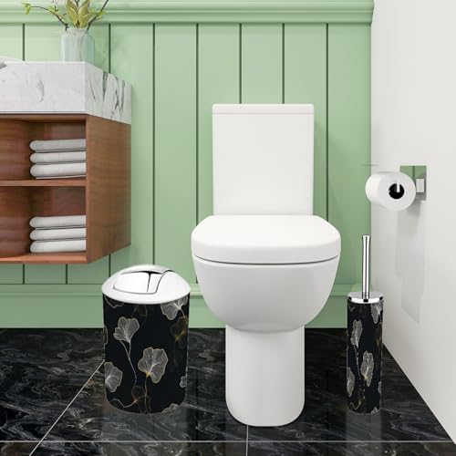 Boho Ginkgo Leaf Bathroom Accessories 6 Piece Set