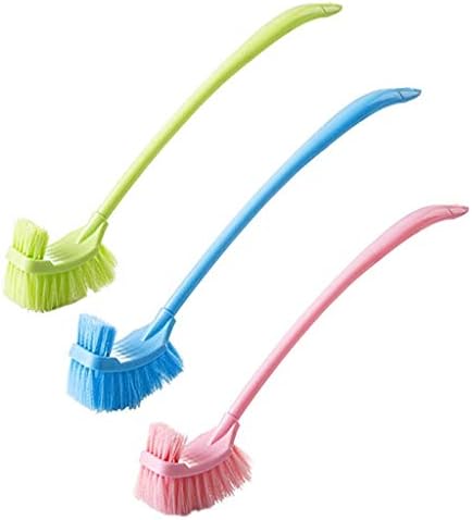 Long Handle Double Sided Toilet Brush with Holder 1