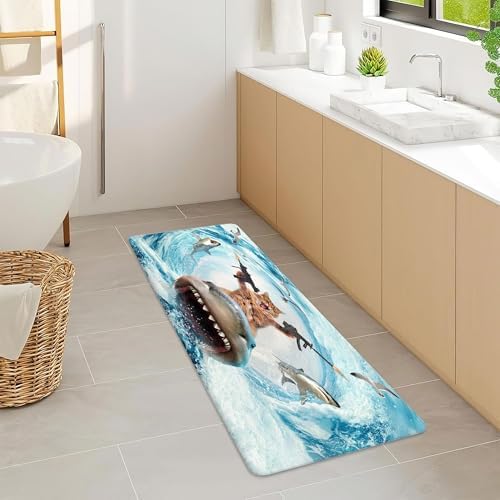 Funny Cat Bath Mat 17X29 Inches Non Slip