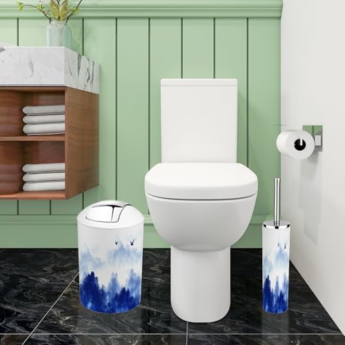 Boho Flock Birds Bathroom Accessory Set 6 Piece
