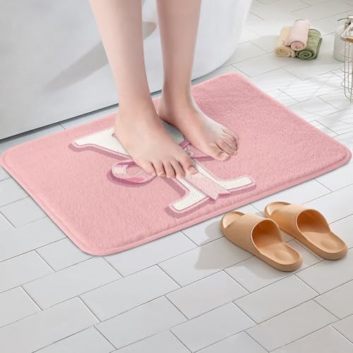 jejeloiu Dreamy Bow Bath Mats for Bathroom