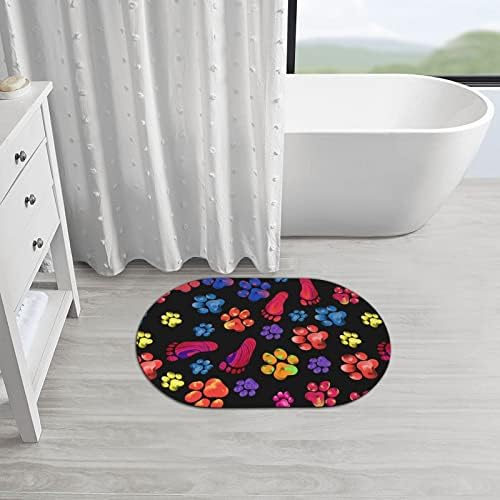 Juniissl Paw Bath Mat Diatomaceous Earth Rug 16x24