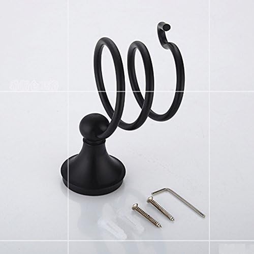 Black Alloy Bathroom Hand Dryer Holder for DIY Installation