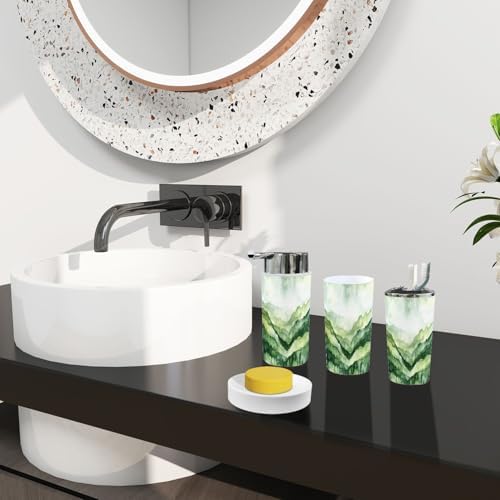 Boho Bathroom Accessory Set 6 Piece Modern Design 1