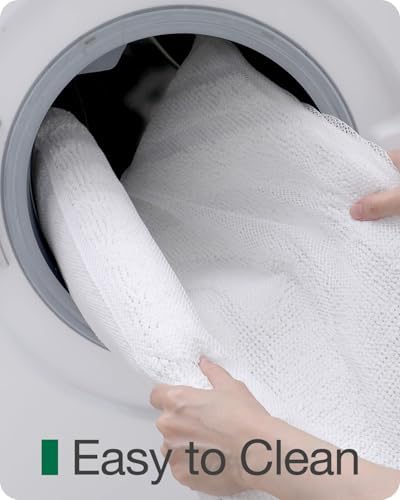 LUMI Bath Mat Non-Slip Rubber Backing White 24x43