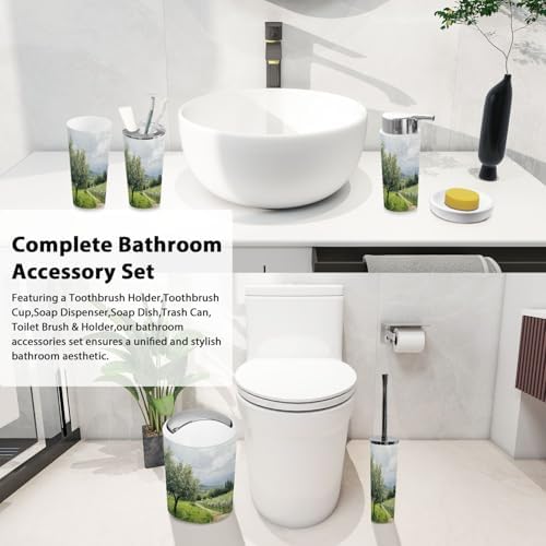 TRANQDEHOM Bathroom Accessory Set 6 Piece 1