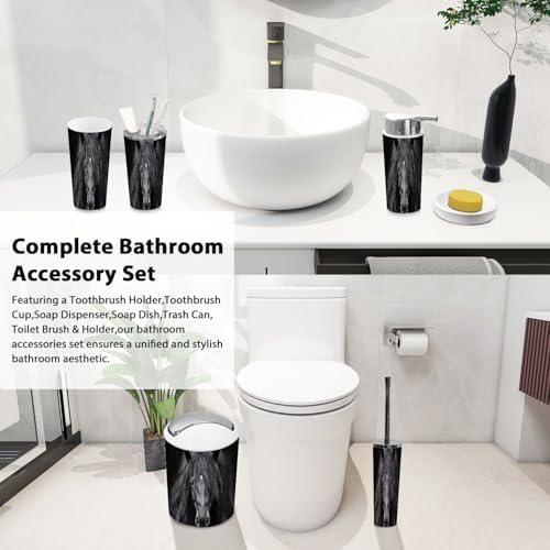 Boho Style 6-Piece Bathroom Accessory Set 1