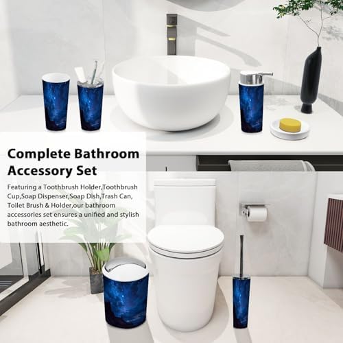 Boho Night Sky Bathroom Accessory Set 6 Piece