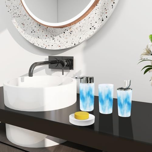Boho Abstract Bathroom Accessory Set 6 Piece