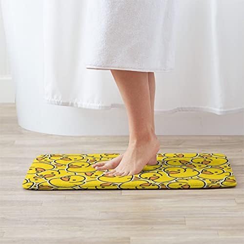 MZERSE Water Absorbent Bath Rug with Rubber Bottom