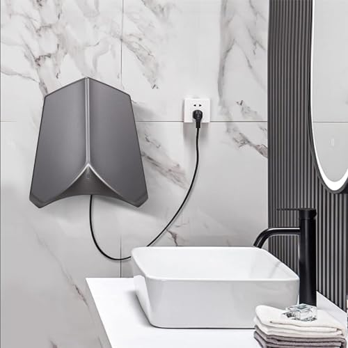 LMYYDES Automatic Hand Dryer Wall Mounted 240x240x230mm Black