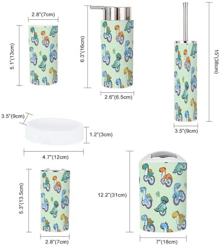 Boho Style Bathroom Accessories Set 6 Piece