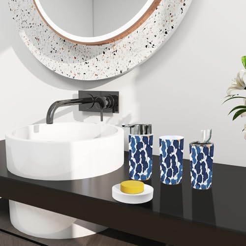 Boho Ginkgo Leaf Bathroom Accessory Set 6 Piece