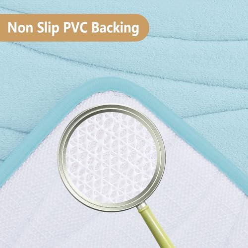 Buganda Memory Foam Sky Blue Bath Rug 36x24 1