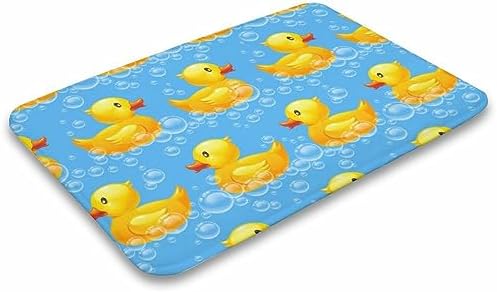 MZERSE Machine Washable Quick Dry Bath Mat for Kids Room