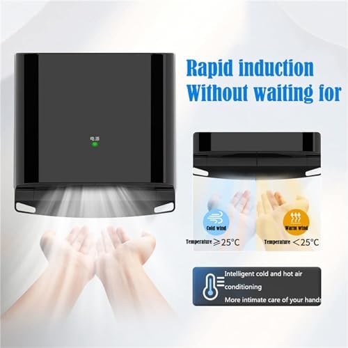 BEYKON Automatic Hand Dryer with Filter Black
