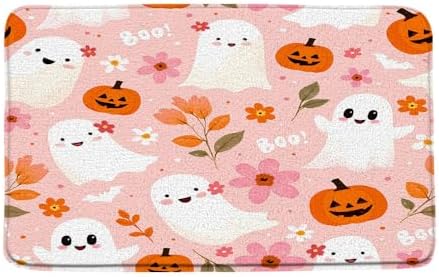 Halloween Ghost Bath Mat 16x24 Inch Non-Slip