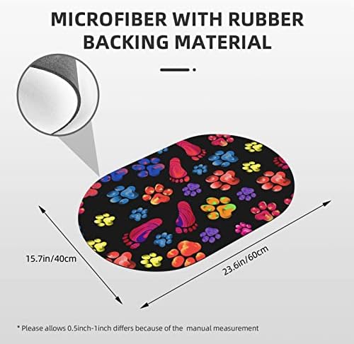 Juniissl Paw Bath Mat Diatomaceous Earth Rug 16x24