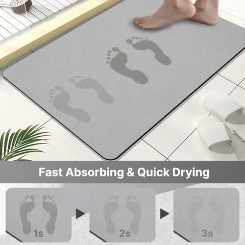 Super Absorbent Diatomaceous Earth Bath Mat 1